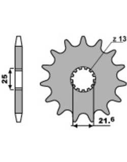 Kit chaîne DID/PBR 520ZVM-X 14/37 super-renforcée - couronne standard