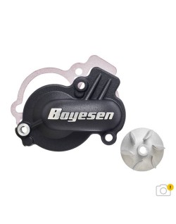 Couvercle de pompe à eau + turbine BOYESEN SuperCooler - noir
