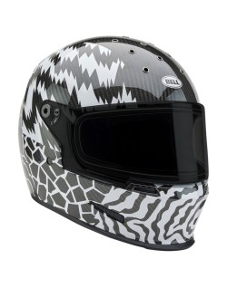 Casque BELL Eliminator Carbon - Deathspray Gloss Black/White/Black