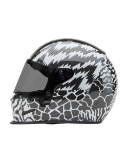 Casque BELL Eliminator Carbon - Deathspray Gloss Black/White/Black