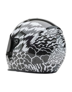 Casque BELL Eliminator Carbon - Deathspray Gloss Black/White/Black