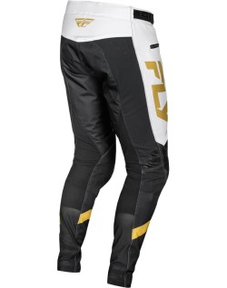 Pantalon vélo FLY RACING Rayce - blanc/noir/or