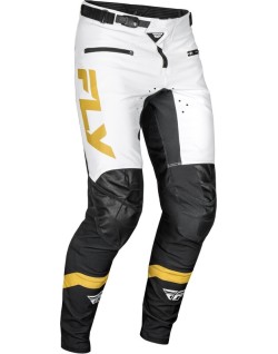 Pantalon vélo FLY RACING Rayce - blanc/noir/or