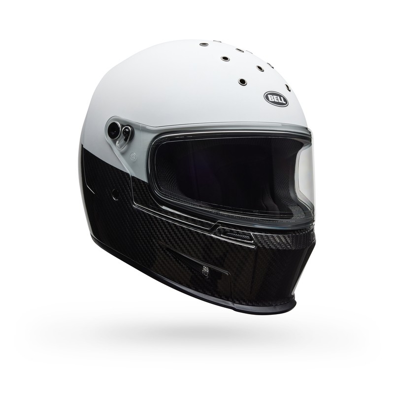 Casque BELL Eliminator Carbon - Diverge Matte/Gloss White/Black Casque BELL Eliminator Carbon - Diverge Matte/Gloss White/Black