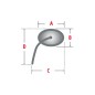SHIN YO HONDA mirror CBR 600, left