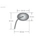 SHIN YO HONDA mirror CBR 600, left