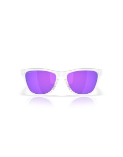 Lunettes de soleil OAKLEY Frogskins S Polished Clear - verres Prizm Violet