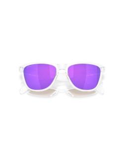 Lunettes de soleil OAKLEY Frogskins S Polished Clear - verres Prizm Violet