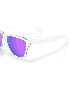 Lunettes de soleil OAKLEY Frogskins S Polished Clear - verres Prizm Violet