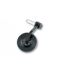Rétroviseur d'embout de guidon HIGHSIDER pro Conero avec clignotant LED - noir - l'unité