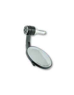 Rétroviseur d'embout de guidon HIGHSIDER pro Conero avec clignotant LED - noir - l'unité