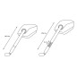 BAR END MIRROR SPORT