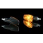 HIGHSIDER smart IMOLA 1 Mini Indicator, Black, Yellow Lens, E-Approved, Short Arm, (Pair) HIGHSIDER smart IMOLA 1 Mini Indicator, Black, Yellow Lens, E-Approved, Short Arm, (Pair)