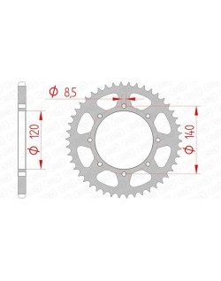 Kit chaîne AFAM 520XMR3 14/48 standard - couronne standard