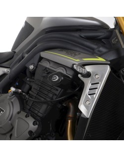Tampons de protection R&G RACING Aero - noir Triumph Speed Triple 1200 RS