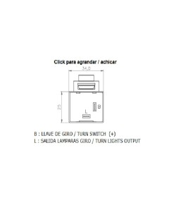Centrale de clignotants électronique DZE 2 X 10W + 3W