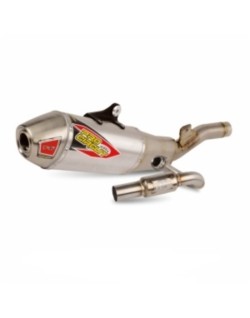 Ligne complète PRO CIRCUIT T-6 inox-inox/casquette inox avec pare-étincelle démontable
