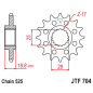 Pignon JT SPROCKETS acier anti-bruit 704 - 525 Pignon JT SPROCKETS acier anti-bruit 704 - 525
