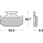 BRAKE PAD SINT/CAR OFF