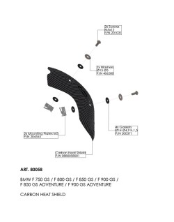 HEAT SHIELD BMW F 750/800/850/