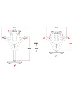 Support de plaque HIGHSIDER Akron-RS Pro