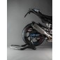 Béquille de stand arrière LIGHTECH support rouleaux - carbone Béquille de stand arrière LIGHTECH support rouleaux - carbone