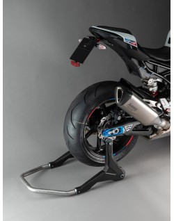 Béquille de stand arrière LIGHTECH support rouleaux - carbone
