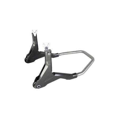 Béquille de stand arrière LIGHTECH support en V - carbone