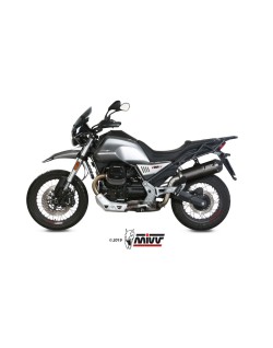 Silencieux MIVV Oval carbone/casquette carbone Moto Guzzi V85TT