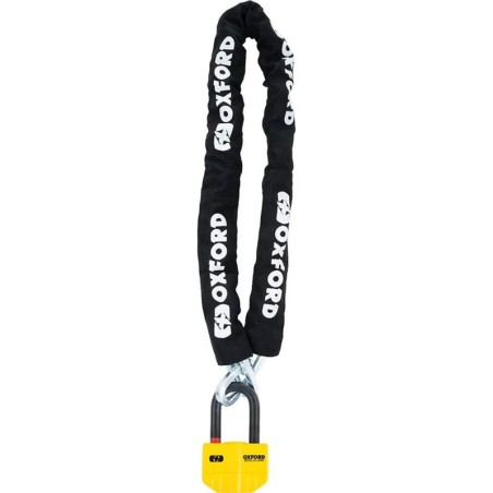 Antivol chaîne OXFORD Boss Alarm 14mm + chaîne 12mm x 2m