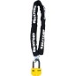 Antivol chaîne OXFORD Boss Alarm 14mm + chaîne 12mm x 2m Antivol chaîne OXFORD Boss Alarm 14mm + chaîne 12mm x 2m
