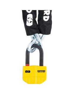Antivol chaîne OXFORD Boss Alarm 14mm + chaîne 12mm x 1,5m