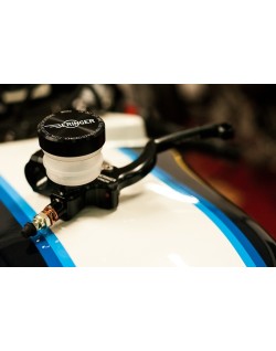 Maître-cylindre de frein axial BERINGER Classic Ø17,5mm bocal vissé noir - levier type A (16cm)