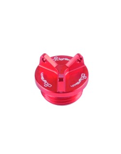 Bouchon de carter d'huile LIGHTECH 2 trous rouge M20 x 1,5