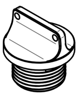 Bouchon de carter d'huile LIGHTECH 2 trous rouge M20 x 1,5