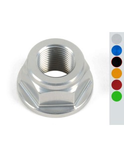 Écrou d'axe de bras oscillant/de roue arrière LIGHTECH M18x1,5 alu noir