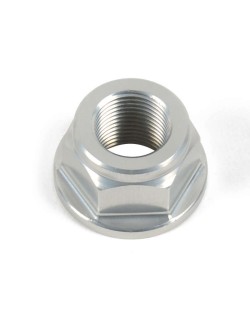 Écrou d'axe de bras oscillant/de roue arrière LIGHTECH M18x1,5 alu argent