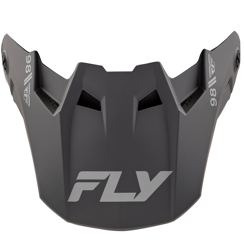 Visière FLY RACING Formula CC Objective - noir mate/gris