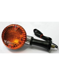 SHIN YO Indicator Black/Orange Kawasaki Style, E-Approved (1pc)