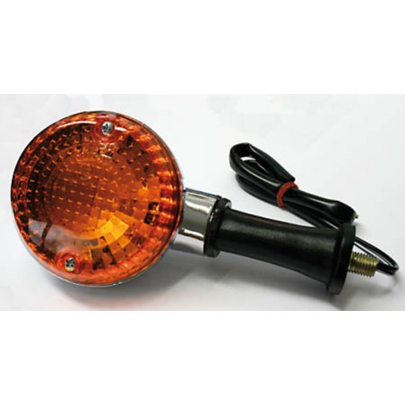 SHIN YO Indicator Black/Orange Kawasaki Style, E-Approved (1pc)