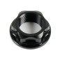 Écrou de colonne de direction/d'axe de roue arrière LIGHTECH M24x1.5 alu noir