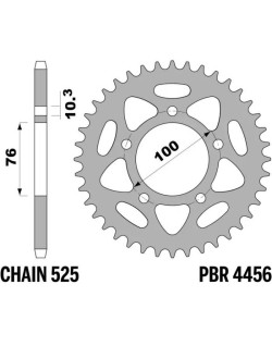 Couronne PBR acier C45 standard 4456 - 525