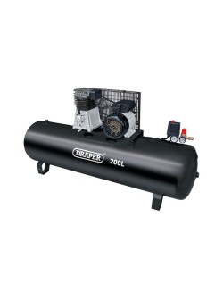 Compresseur d'air à entraînement par courroie DRAPER 200L sans roues - 2,2 kW/3 ch