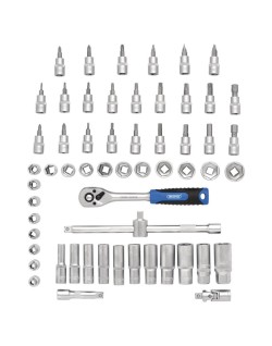 Jeu de douilles et d'embouts métriques DRAPER HI-TORQ®, 3/8" Sq. Dr. (58 pièces)