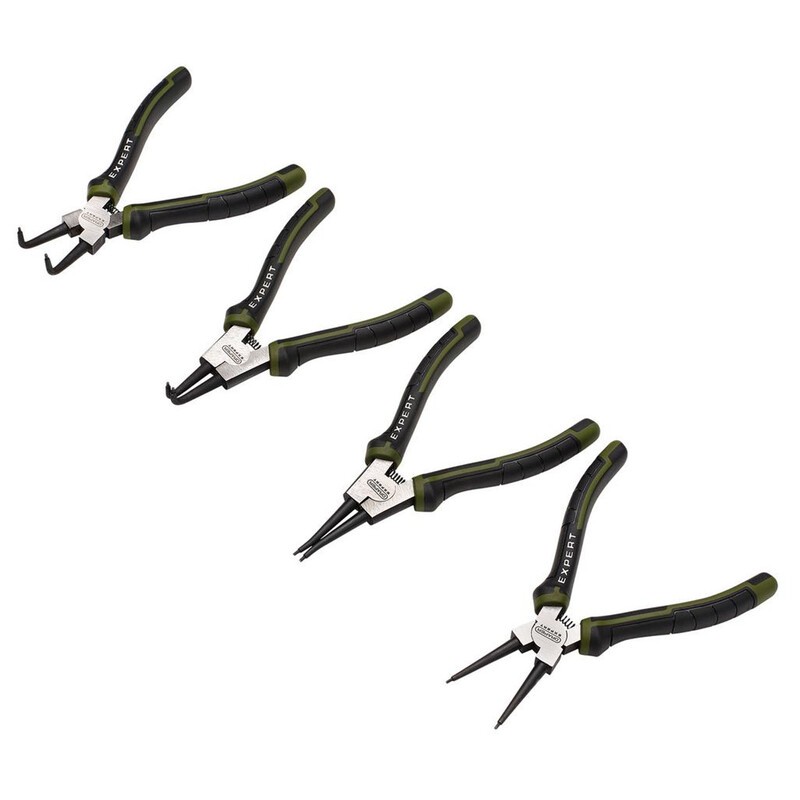 Jeu de pinces à circlips DRAPER - 180 mm (4 pièces) Jeu de pinces à circlips DRAPER - 180 mm (4 pièces)