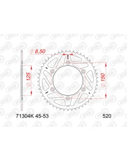 Couronne AFAM acier standard 71304K - 520