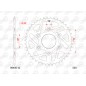 Couronne AFAM acier standard 86400 - 520 Couronne AFAM acier standard 86400 - 520