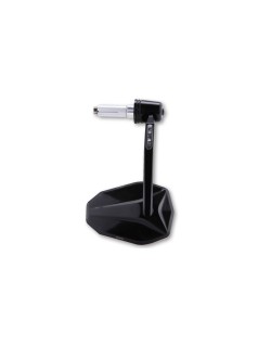 HIGHSIDER pro Bar End Mirror Victory With LED Indicator, Black Anodised Aluminium Head, E-approved