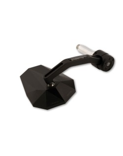HIGHSIDER pro Bar End Mirror Stealth-X7 With LED Indicator, Black, E-approved (1pc)