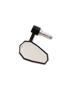 HIGHSIDER pro Bar End Mirror Stealth-X7 With LED Indicator, Black, E-approved (1pc)